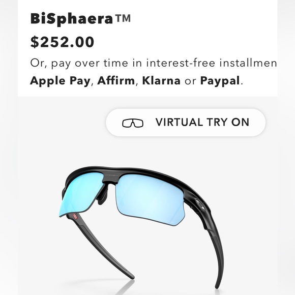 Oakley Bispheara sunglassess Deep water blue polarized *nwt - Picture 3 of 6